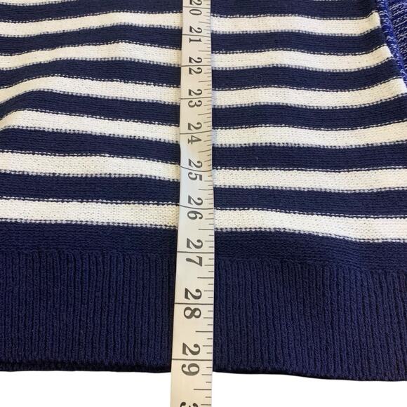 Chico's Sweater Size 4 (2X) Pullover Midnight Stripe Boat Neck 3/4 Sleeve NWT - Picture 8 of 8